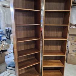 2 Wooden Bookshelves