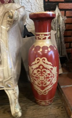 Red Vase