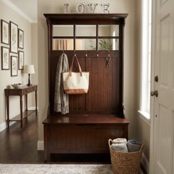 Storage Bench and Coat Rack
