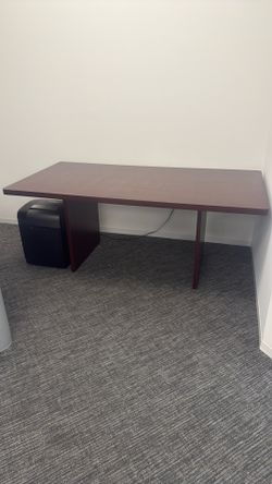 Large Mahogany Office Desk