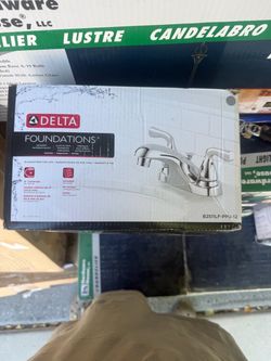 Delta Foundations Centerset Bathroom Faucet Chrome