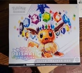 Pokémon TCG: Scarlet & Violet-Prismatic Evolutions Elite Trainer Box Trading cards