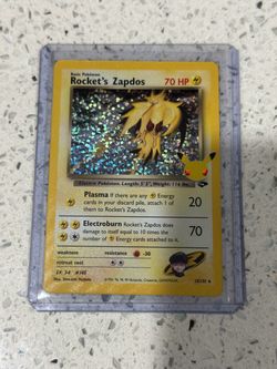 Pokémon Rocket's Zapdos 15/132 Celebrations Classic Collection – Mint