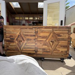 One of a kind solid wood credenza