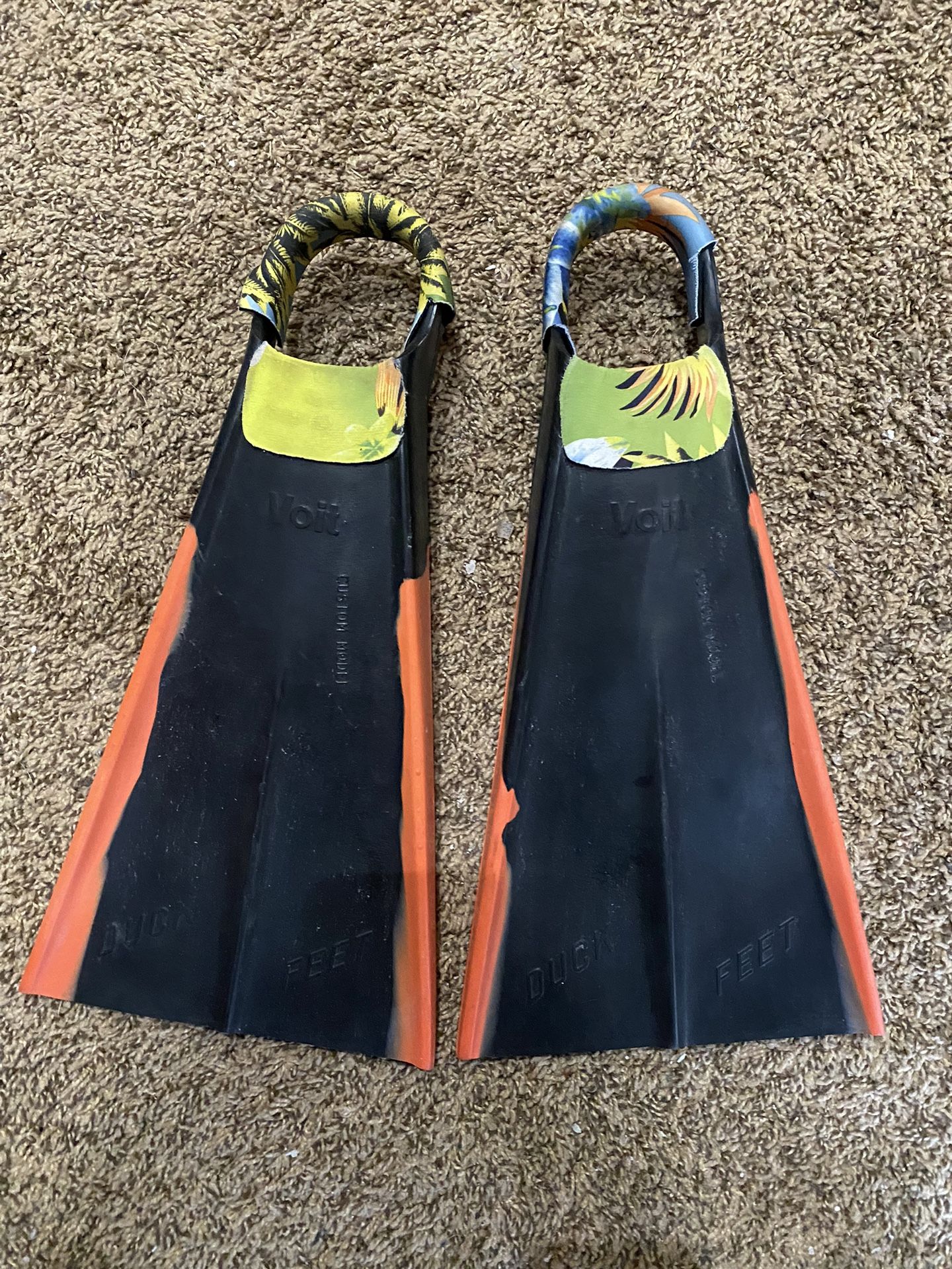 Custom Voit duck feet fins