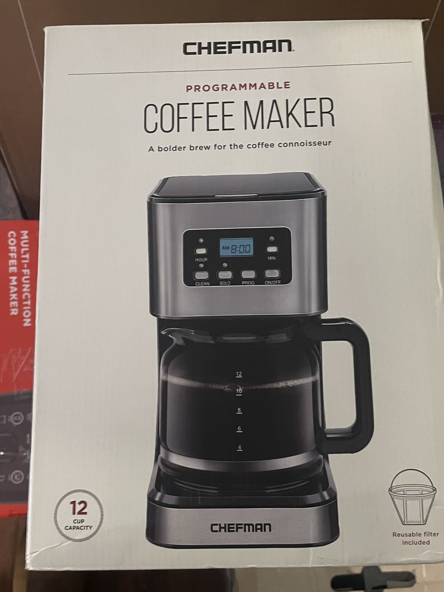 12-Cup Programmable Coffee Maker, Electric Brewer, Auto Shut Off, Digital  Displa