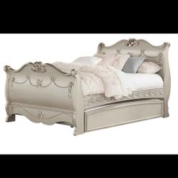 Twin SIZE Eldorado Complete Bed With Trundle 1 Mattress 