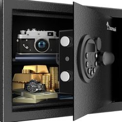 Bonsaii Safe, 0.6 Cubic Safe Box With Electronic Keypad, Removable Shelf, For Valuables Jewelry And Documents In Home, Hotel, Or Business, 9.84" X 13.