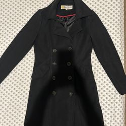 Woman Black Coat 