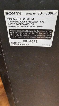 Sony SS-F5000P Speaker System