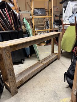 Wood hallway/sofa table