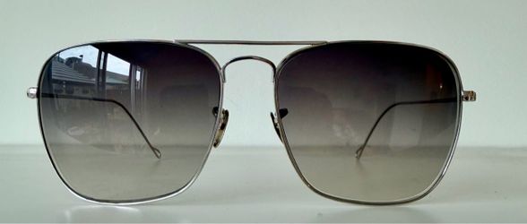 Vintage Bausch & Lomb Ray-Ban Caravan — White Gold-Filled — Large