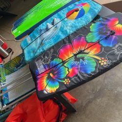 Folding Beach Chairs , Boogie Boards , Life Jackets 