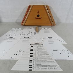 Trophy Music Melody Harp Handmade Lap Harp Zither & 12 Songs Sheets
