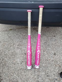 Easton Softball Bats (25 inch, 26 inch, -10 drop on both)