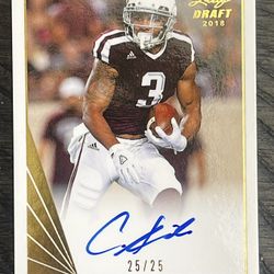 2018 Leaf Ultimate Draft CHRISTIAN KIRK RC Rookie GOLD Auto #25/25