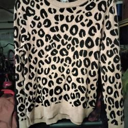 A New Day Leopard Sweater Size XXL