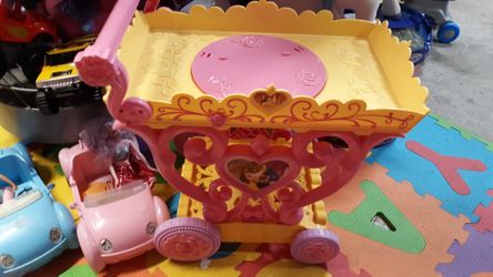 Singing beauty and the beast tea cart