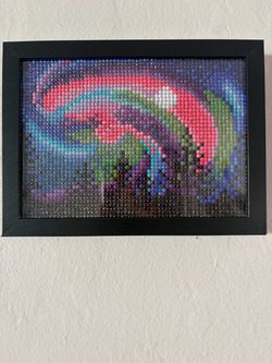 Completed Diamond Painting in Black Frame