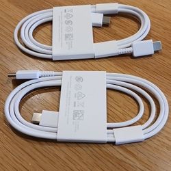 Samsung Fast Acting NEW! Charging Cord's. 2 Quantity. FIRM PRICE!!