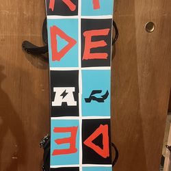 Ride Antic 151cm Snowboard W/Burton Cartel Bindings