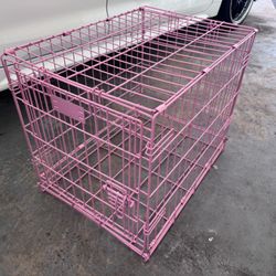 Pink Dog Crate