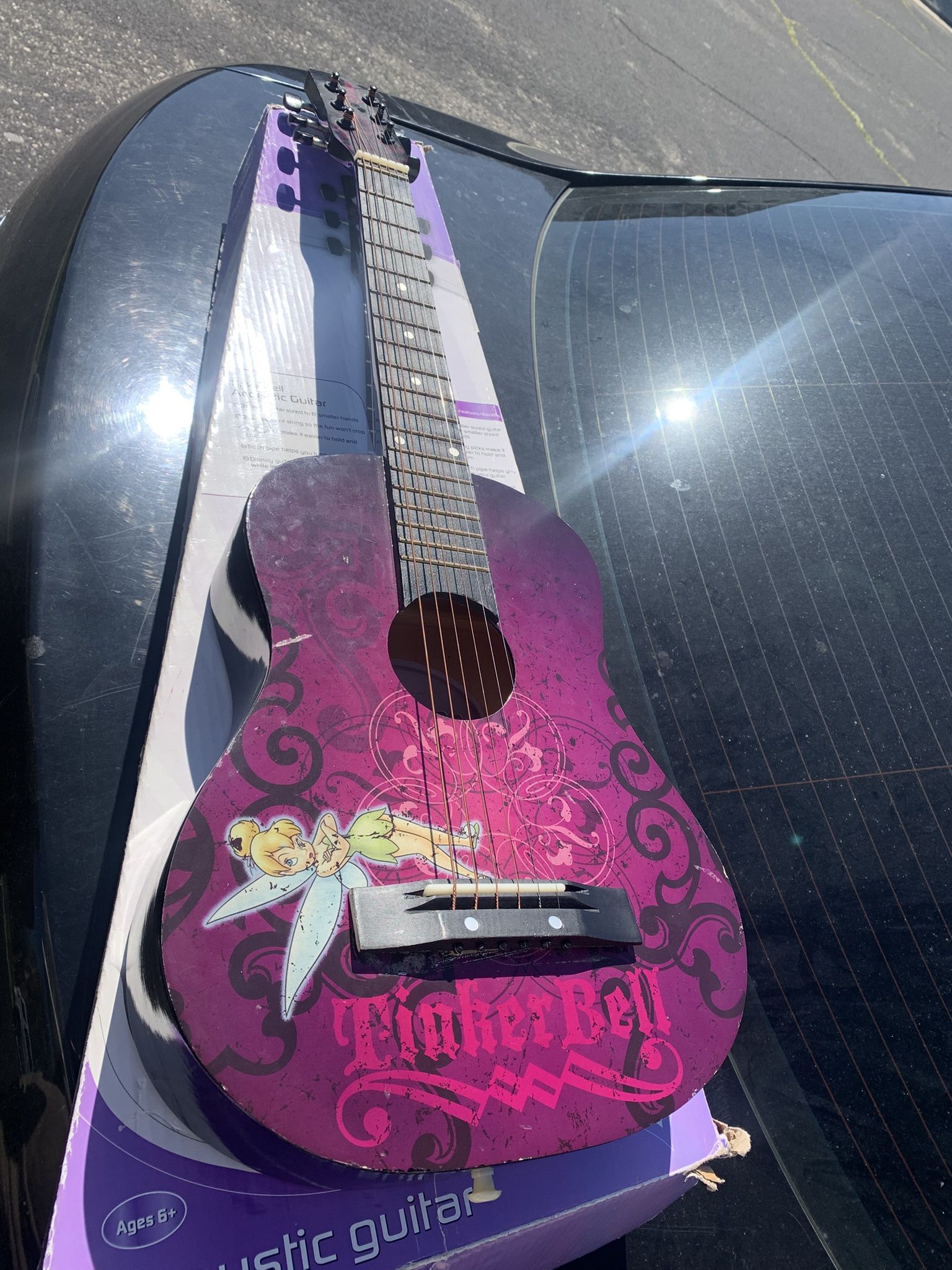 Disney Tinker bell Washburn Acoustic Guitar