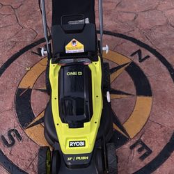 RYOBI ONE+ 18V 13 in. Cordless Battery Walk Behind Push Lawn Mower (Tool Only)