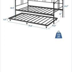 Heavy Duty Daybed and trundle bed (new)