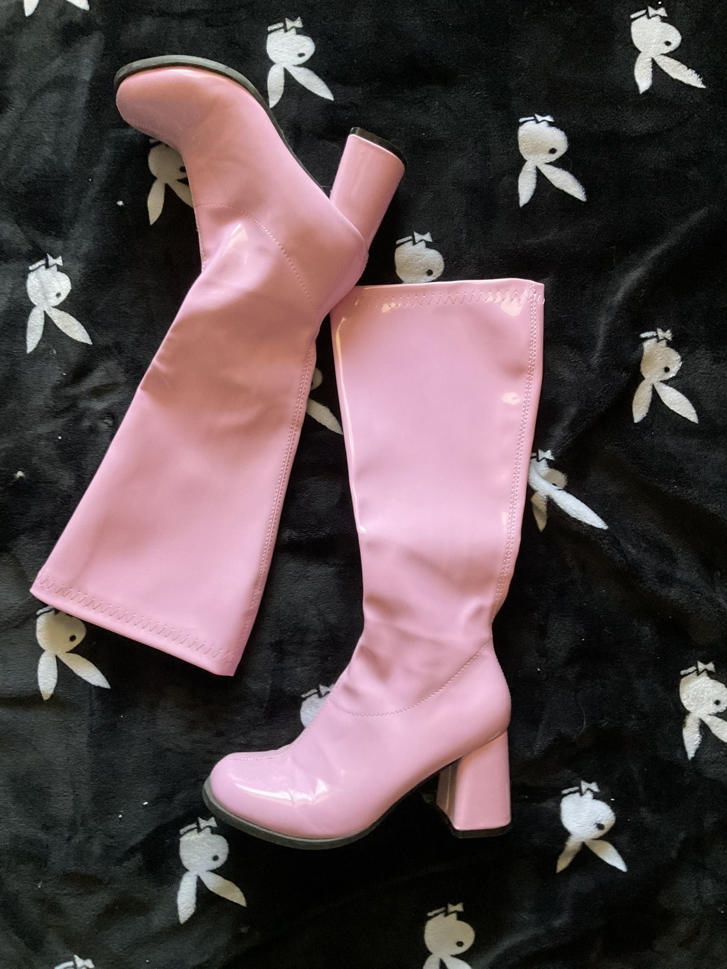 Pink Gogo Boots