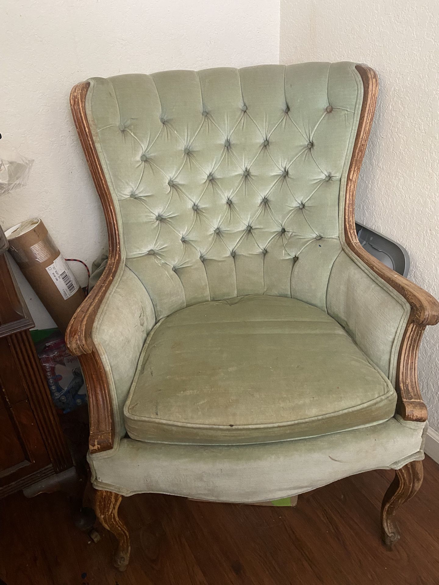 Vintage Green Chair 