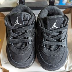 Jordan Black Cat Toddler's Sneakers 
