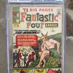 Fantastic Four Annual #1 (1963) CGC 5.0 — O/w to White; 1st Lady Dorma & Krang 