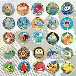 Handmade 1 inch pendants from Japanese cartoon cards 