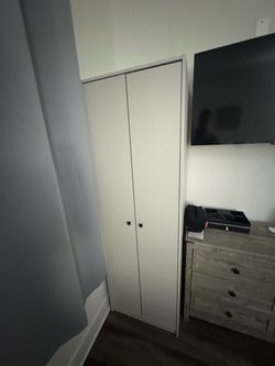 Indoor Storage Cabinet / Wardrobe Closet – Great for Clothes & Organization