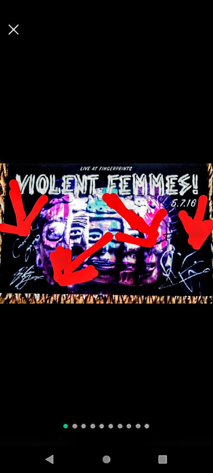 Violent Femmes autographed x  Band Poster 2016