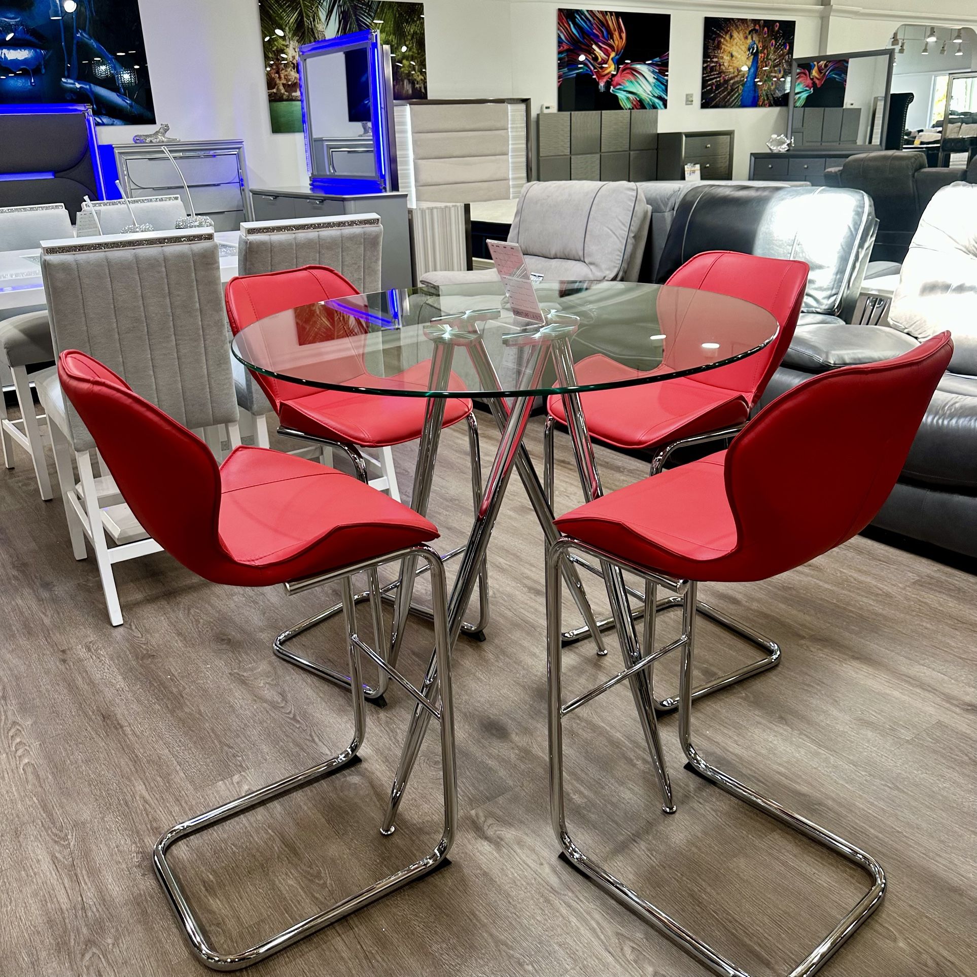 High Top Dining Table Bar Table With Four Chairs Prices Start At $599 π₯