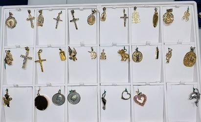 Gold pendants