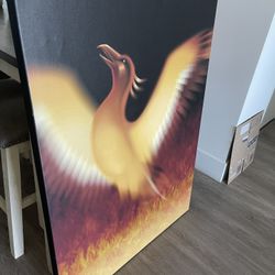 Flaming Bird Art