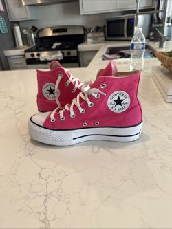 Converse Chuck Taylor All Star Lift Platform Hot Pink Casual Shoes Womens 7