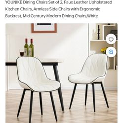 Two Modern Dining Chairs