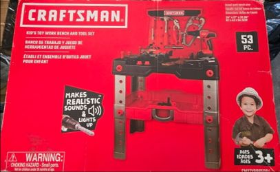 Craftsman toy workbench and tool set