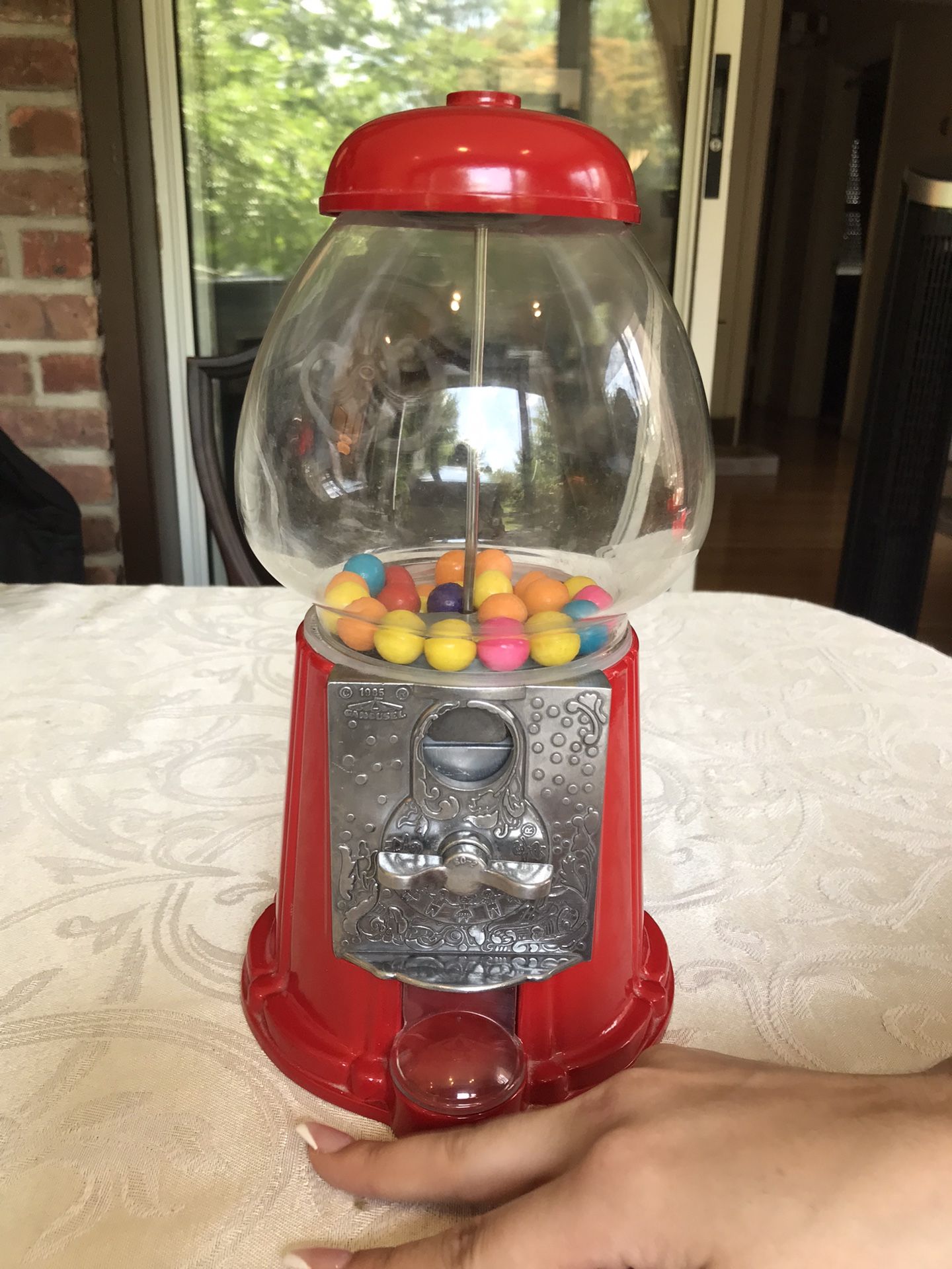 Vintage 1985 Carousel Gum Ball Machine,