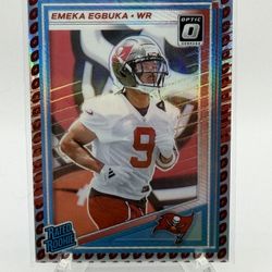 2025 Donruss Optic Preview Emeka Egbuka Football Emoji Rated Rookie SSP