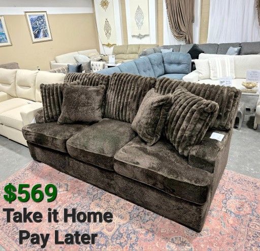 AYLESWORTH CHOCOLATE SOFA