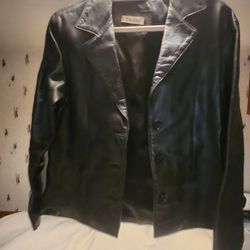 Swann Laddies Leather Jacket  Size M