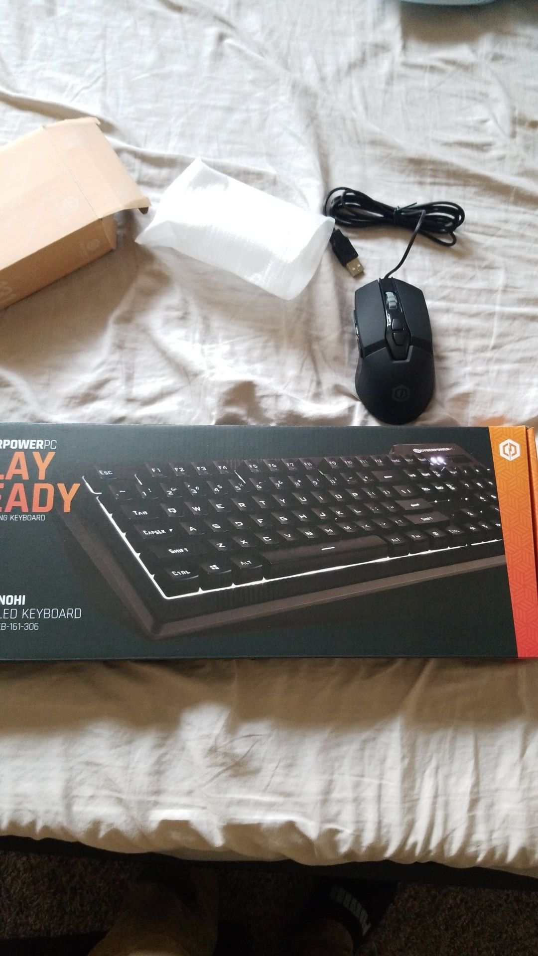 Brand new Cyberpower mouse and keyboard