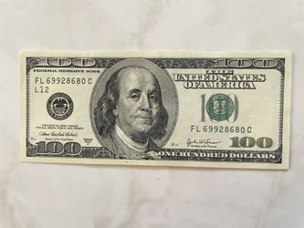  2003 Series A100 Dollar Bill .