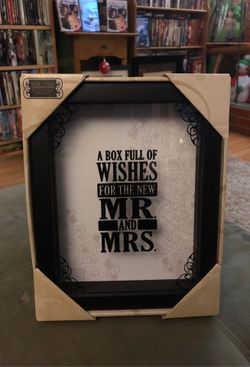 Brand New Wine Cork Picture Frame Husband & Wife!!