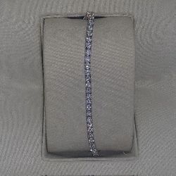 7" Moissanite Tennis Bracelet (6ct, .925 Silver, White Gold) w/ warranty